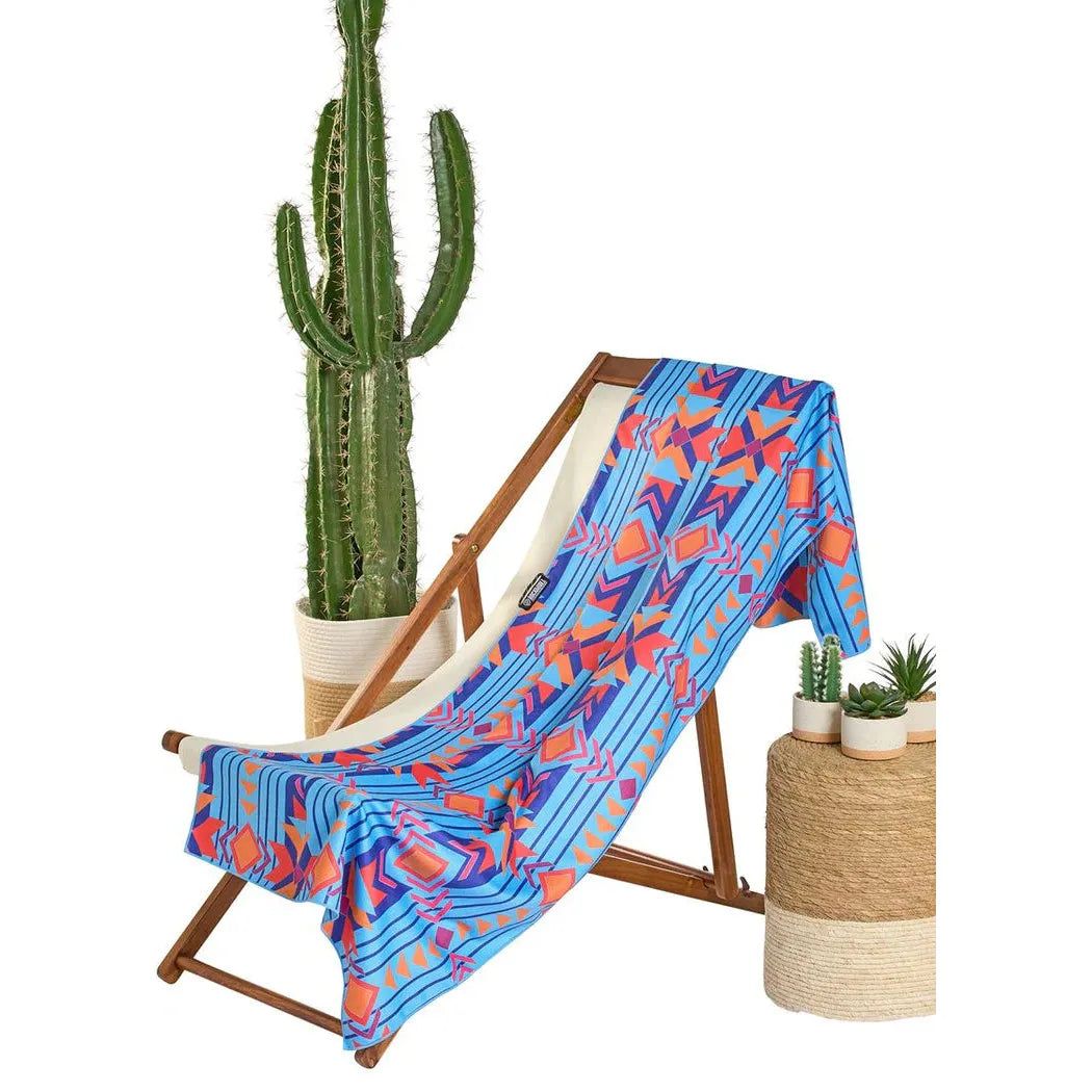 Rock &amp; Roll Aztec Micro Fiber Towel - Sapphire