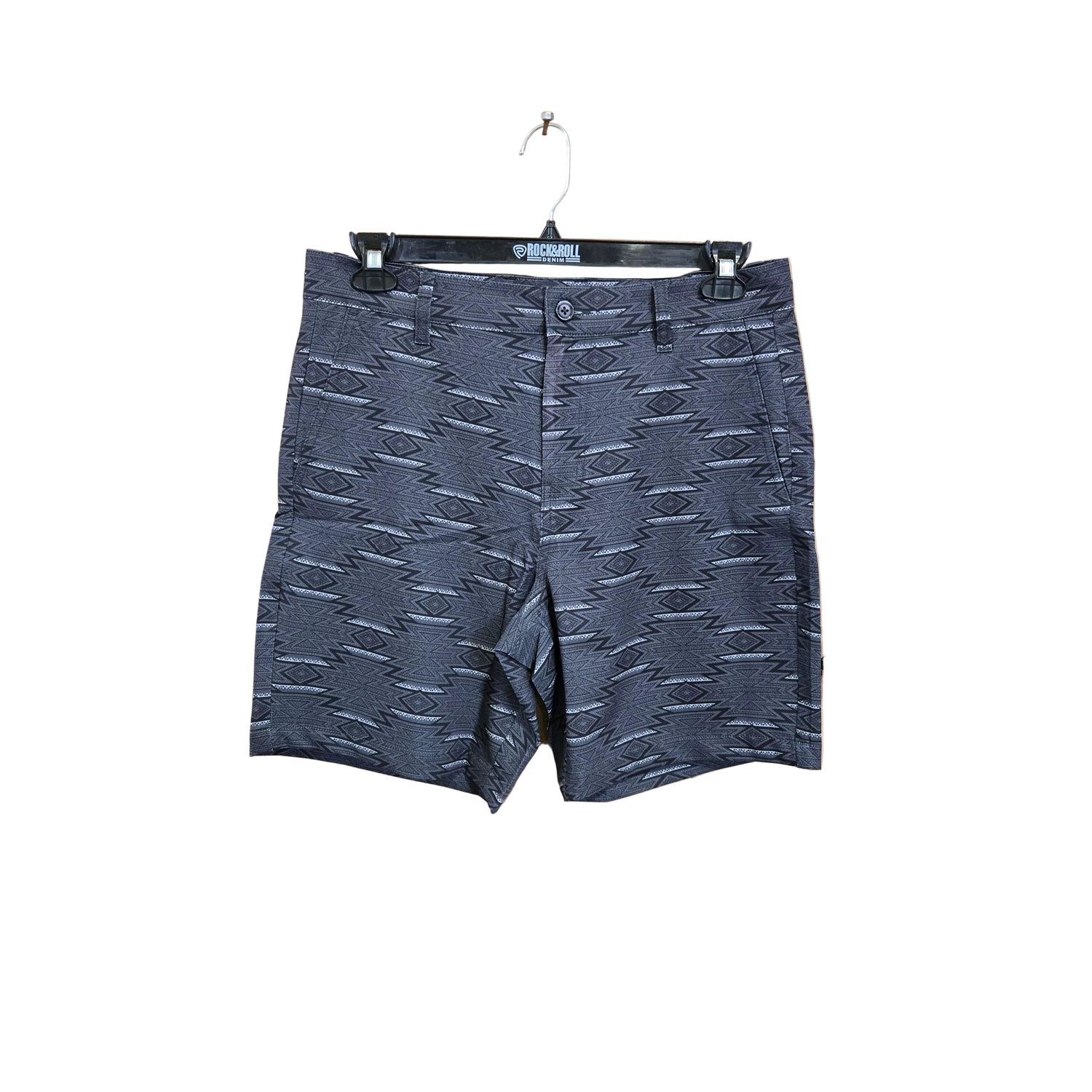 Rock &amp; Roll Men's Dot Aztec Print Chino Shorts - Charcoal