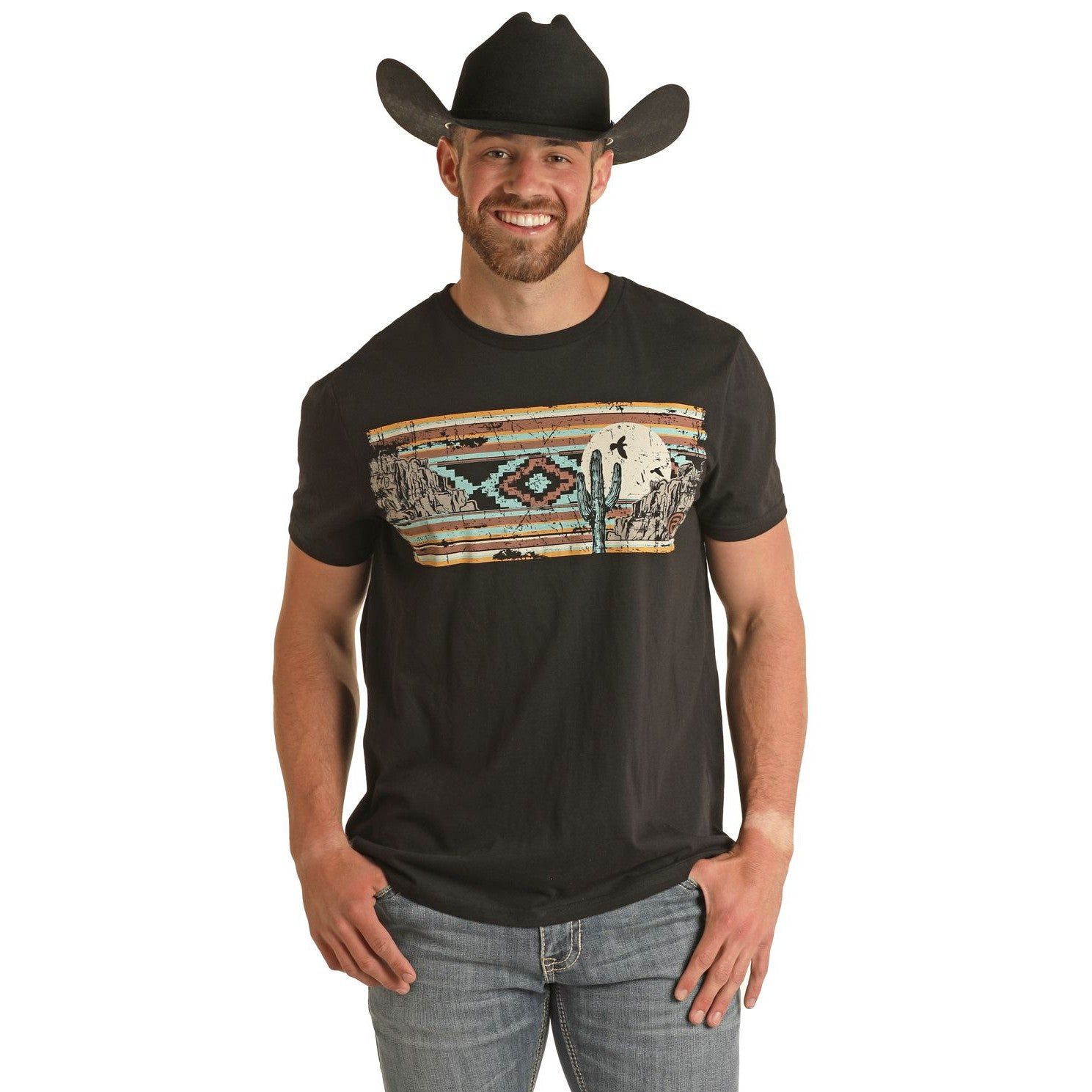 Rock &amp; Roll Unisex Graphic Tee - Black - BU21T03089