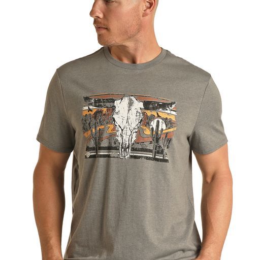 Rock &amp; Roll Unisex Graphic Tee - Grey - BU21T02280