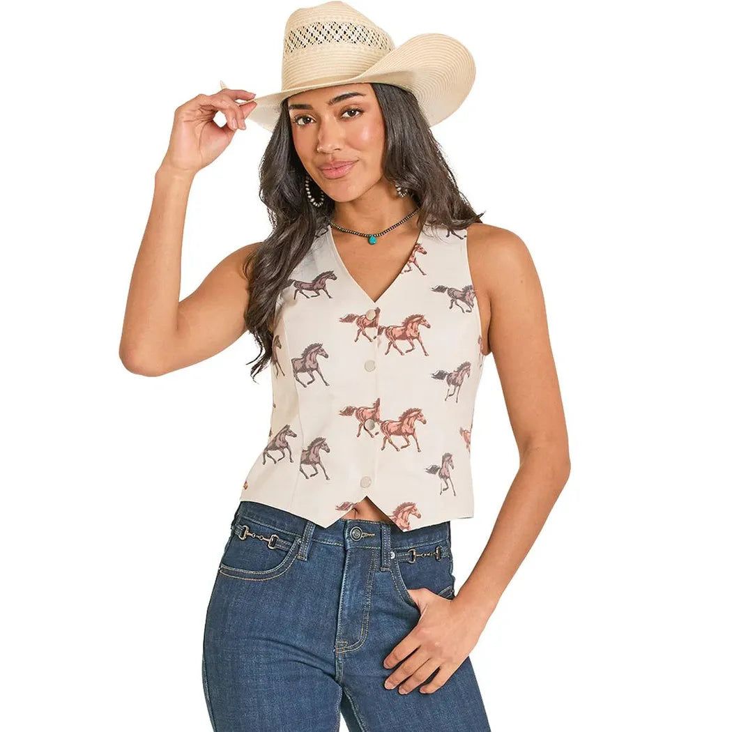 Rock &amp; Roll Women's Vest - White