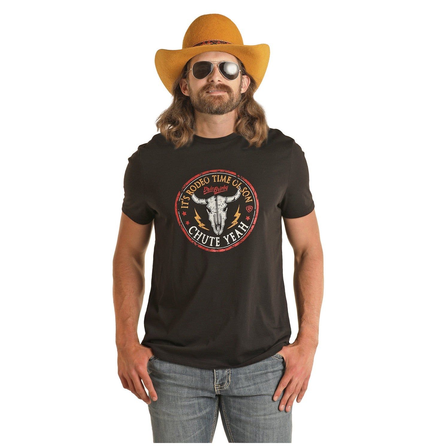 Rock &amp; Roll Unisex Dale Graphic Tee - Black - BU21T03096