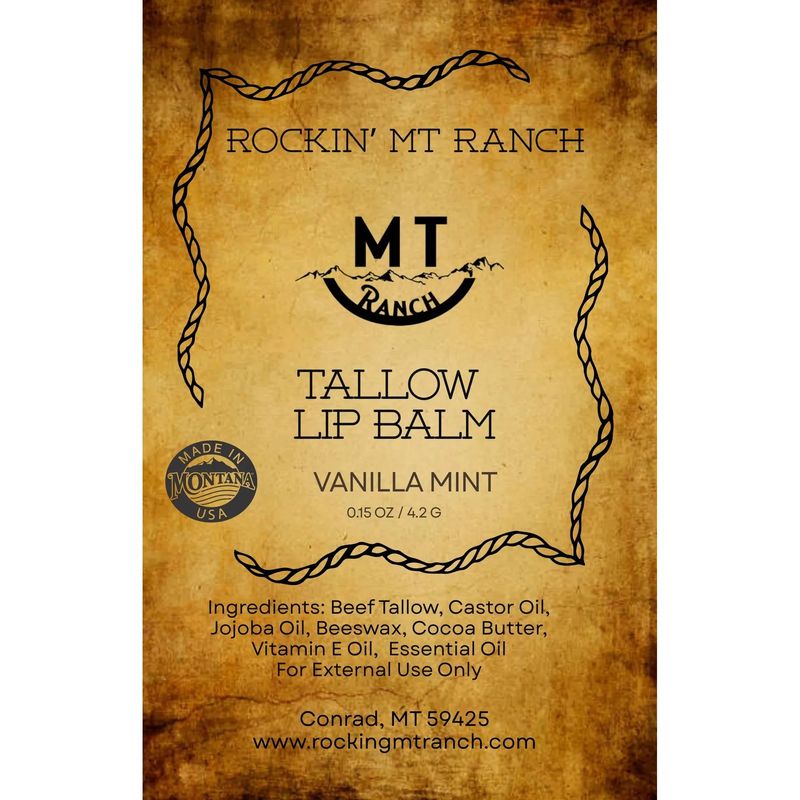 Rockin MT Ranch Tallow Lip Balm
