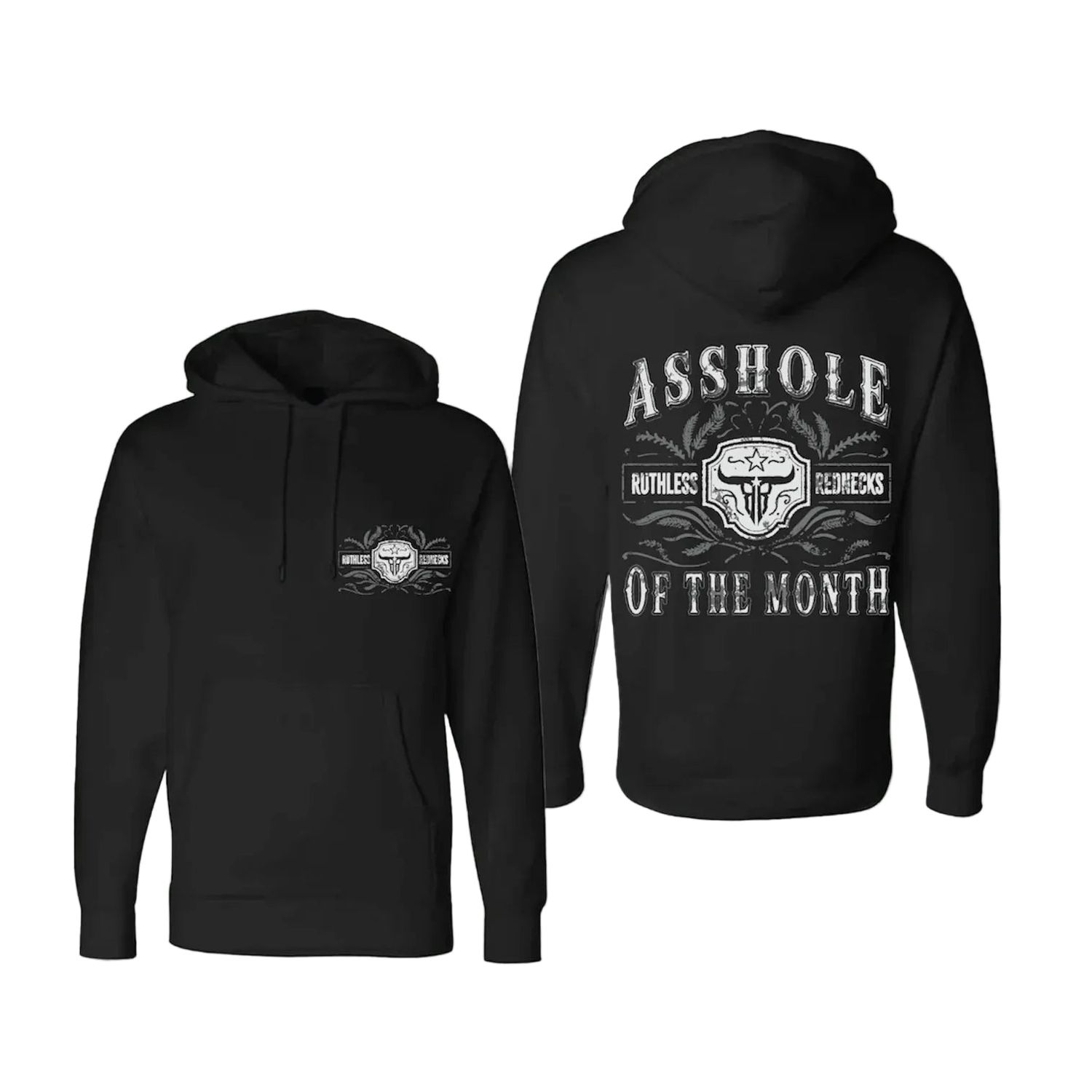 Ruthless Rednecks - Bad Batch Heavyweight Hoodie - Black