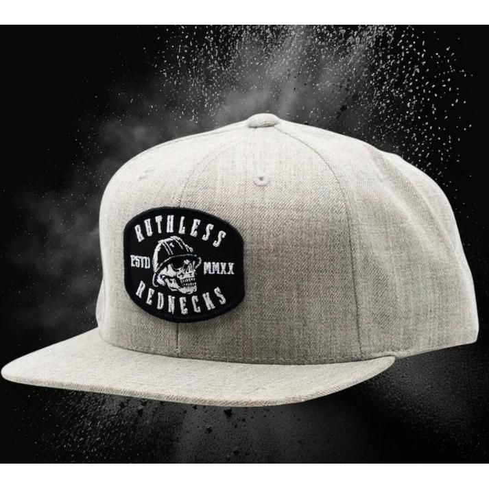 Ruthless Rednecks Hired Gun Flatbrim Woven Hat - Grey