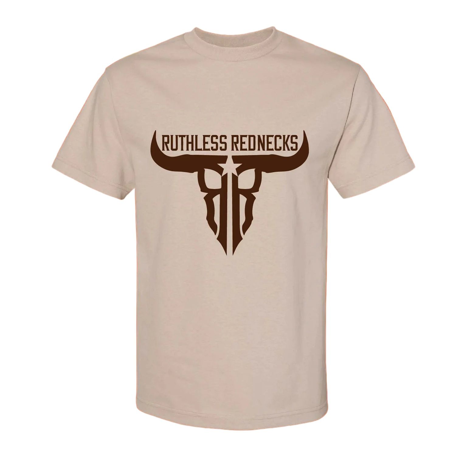 Ruthless Rednecks Raw Talent Short Sleeve Tee Shirt - Sand