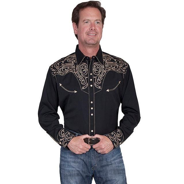 Scully Men's Long Sleeve Western Shirt- Multiple Colours