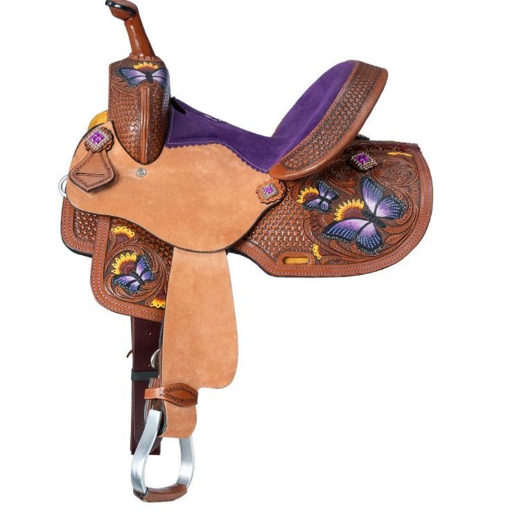 Silver Royal Youth 10" Butterfly Saddle