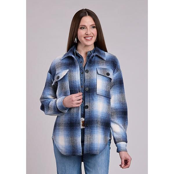 Roper Women's Long Sleeve Oversized Shacket-