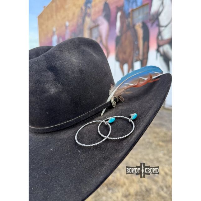 Rowdy Crowd Women's Monterey Hoop Earrings