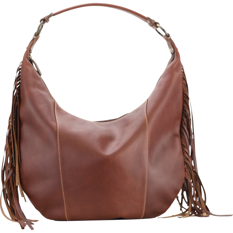 Rugged Earth Fringe Tote - Brown