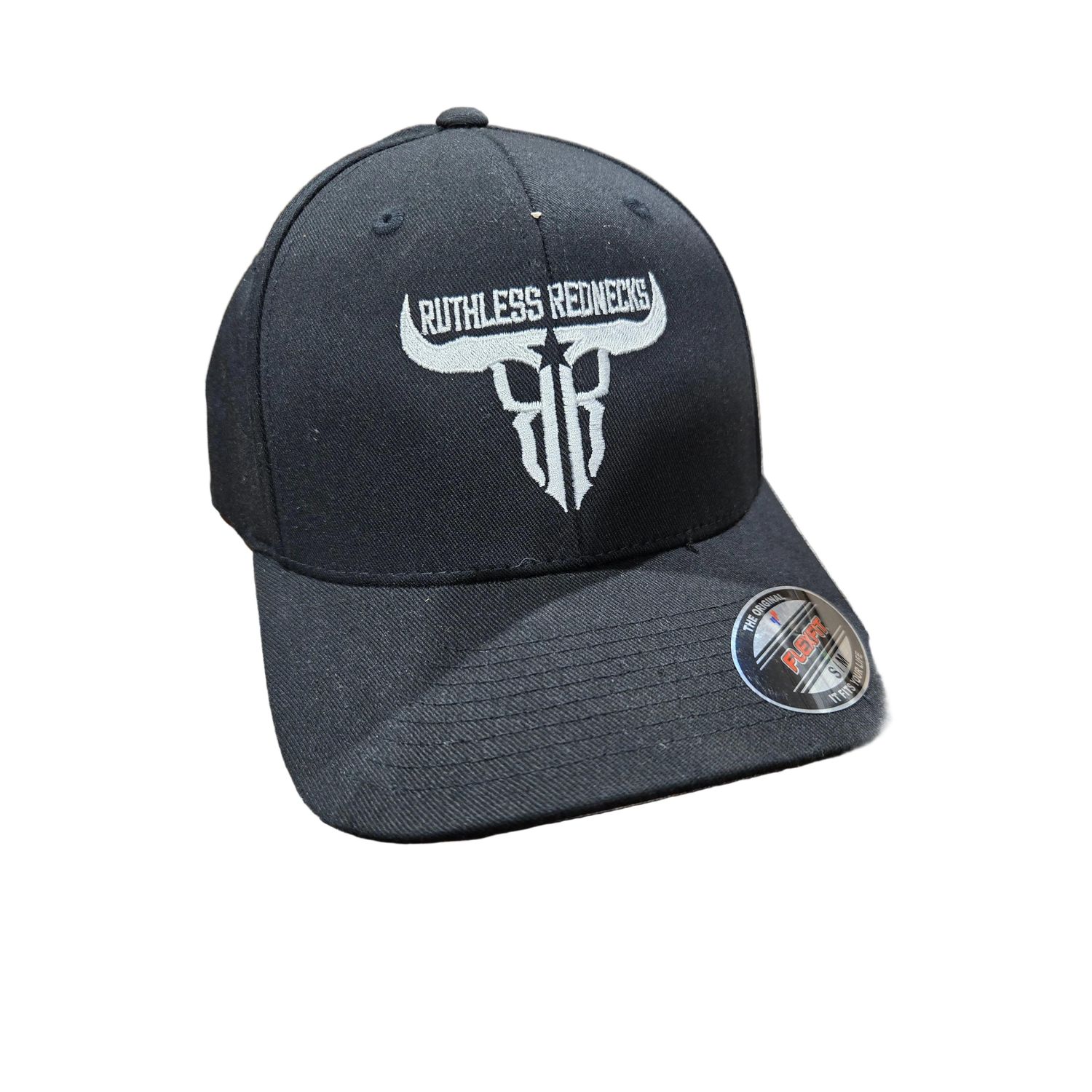 Ruthless Rednecks Raw Talent Flexfit Hat - Black/White