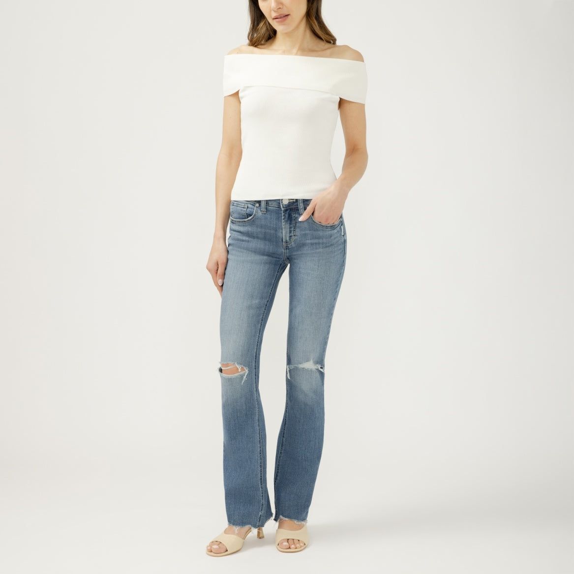 Silver Women's Suki Slim Boot Cut Jeans- Kickin It