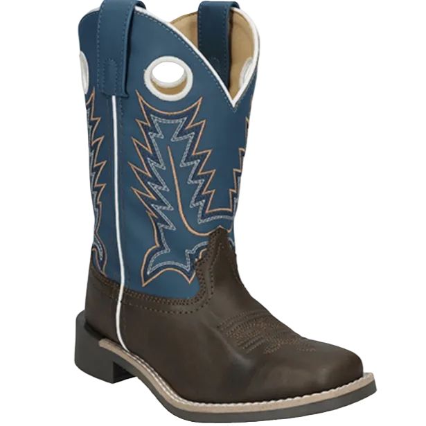 Smoky Mountain Boots Boy's El Paso Cowboy Boots - Brown/Blue