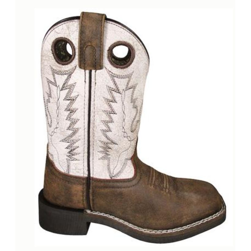 Smoky Mountain Boots Kids' Drifter Western Boots-Antique Brown Distressed