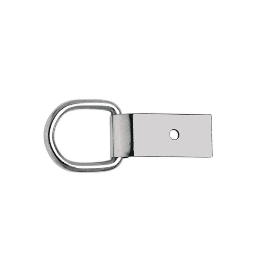 Saddle D-Ring with Clip- 1"