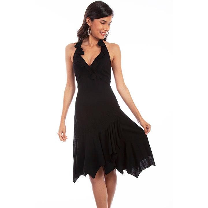 Scully Women's Western Halter Dress - Black