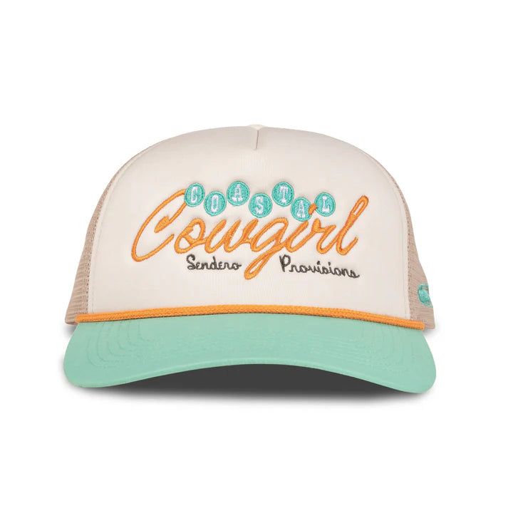 Sendero Costal Cowgirl Hat - Cream/Teal