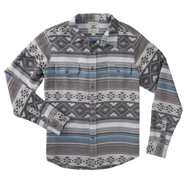 Sendero Men's Boquillas Long Sleeve Shirt - Cream Brown