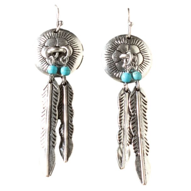 Silver Strike Dream Catcher Earrings- Silver