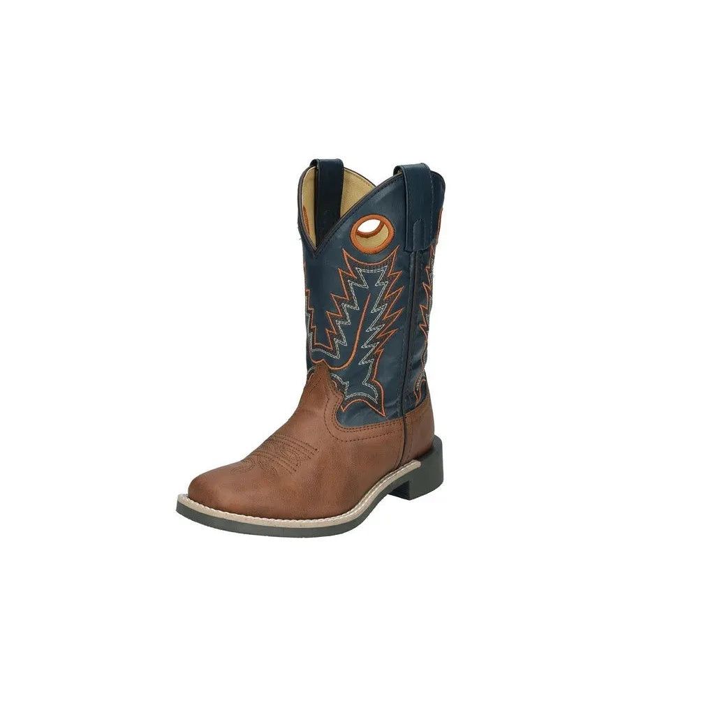 Smoky Mountain Boots Kid's El Paso Cowboy Boots-Brown/Navy