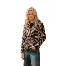 Sterling Kreek Women's Long Sleeve Feathered Grace Pullover - Black