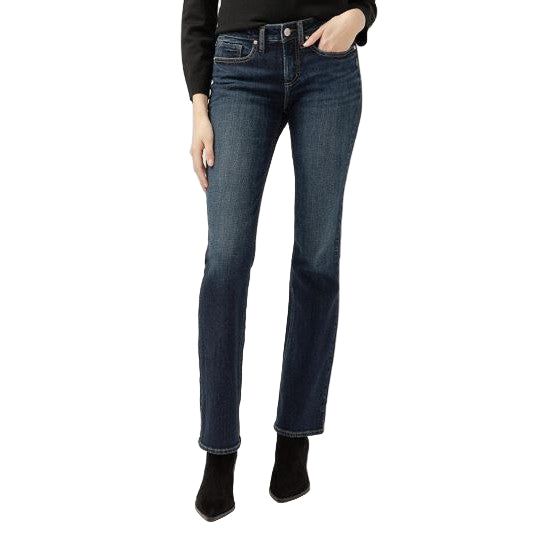 Silver Women's Suki Mid Rise Bootcut Jeans - Indigo - L93616SCV429