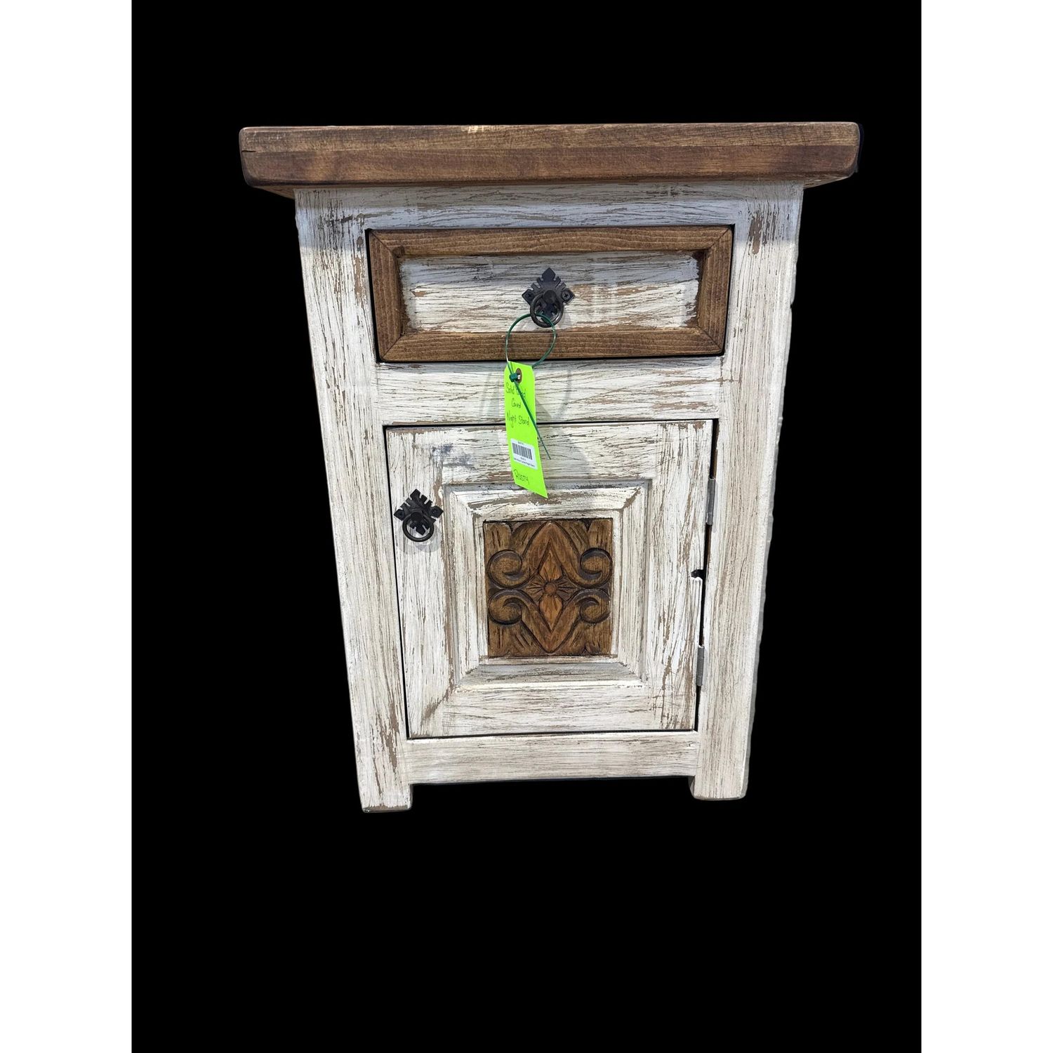 Solid Wood Carved Night Stand