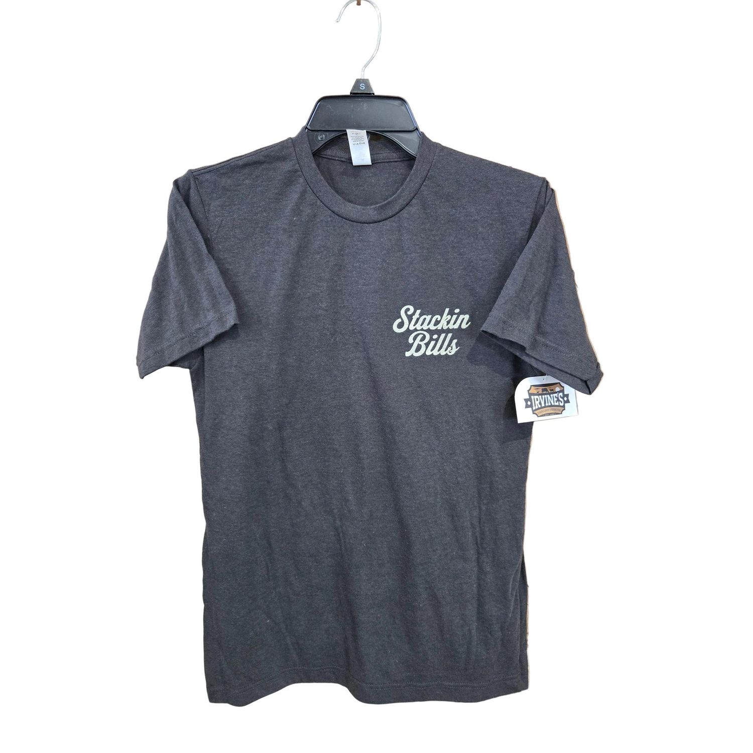 Stackin Bills Bit Tee Shirt - Charcoal