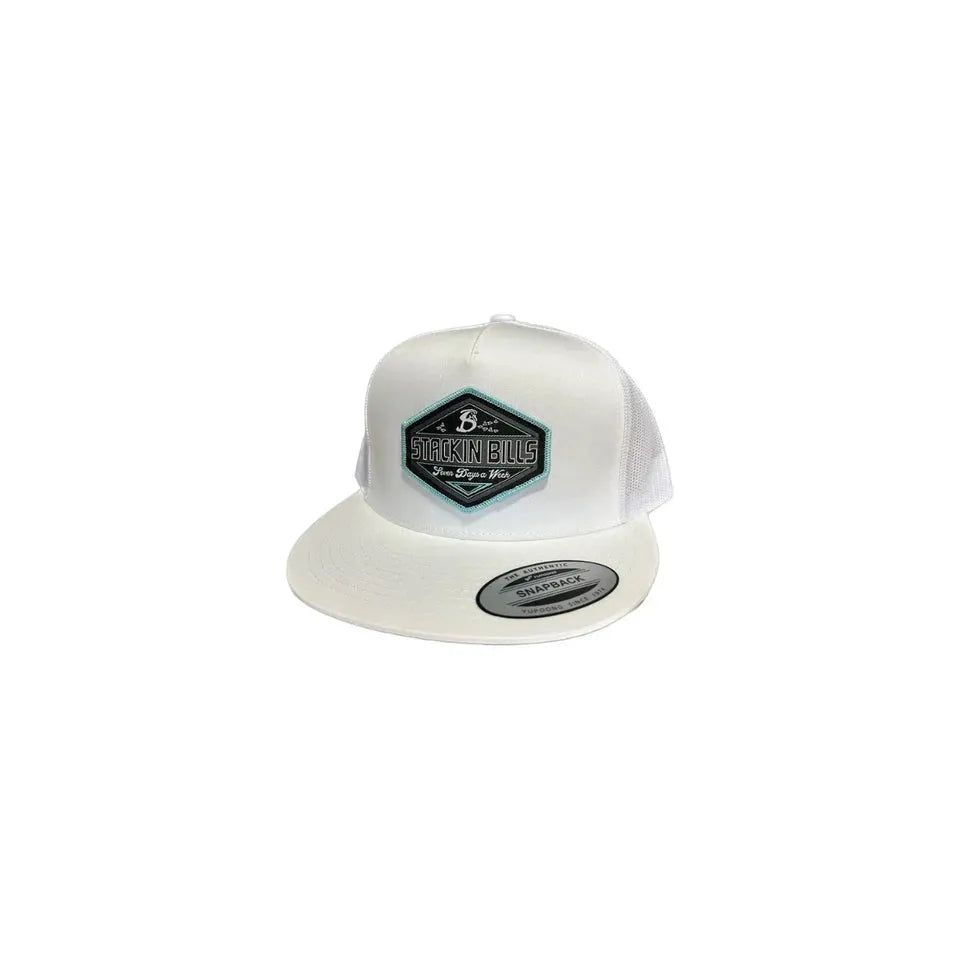 Stackin Bills Flyway Flat Billed Cap - White