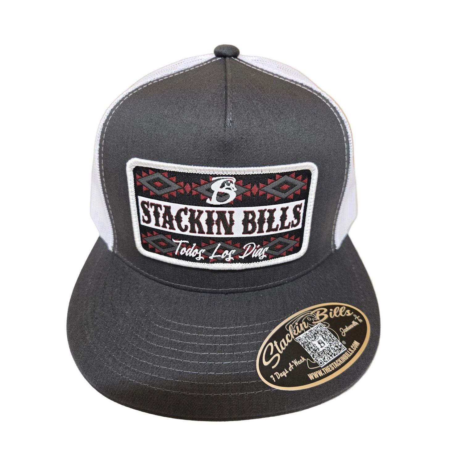Stackin Bills Tribe Flat Billed Cap - Grey