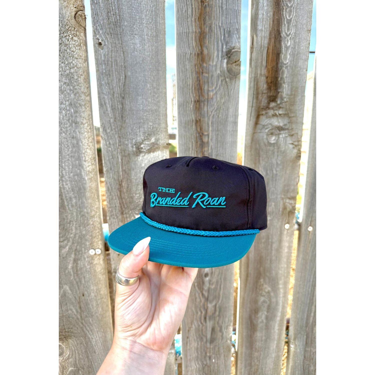 The Branded Roan Turquoise Trucker Ballcap