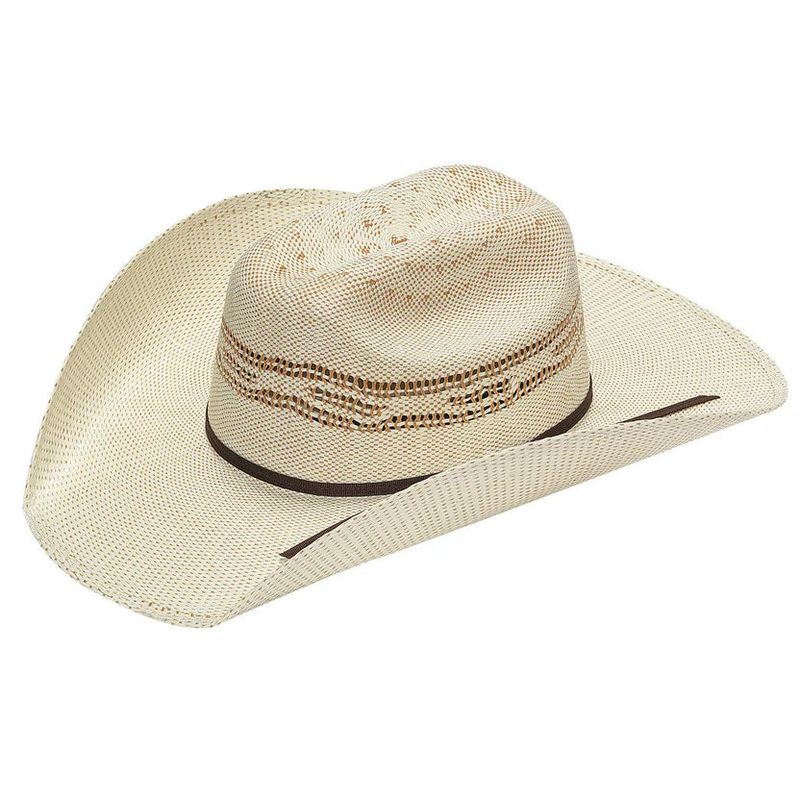 Twister Youth Cattleman Bangora Straw Western Hat - Natural Tan