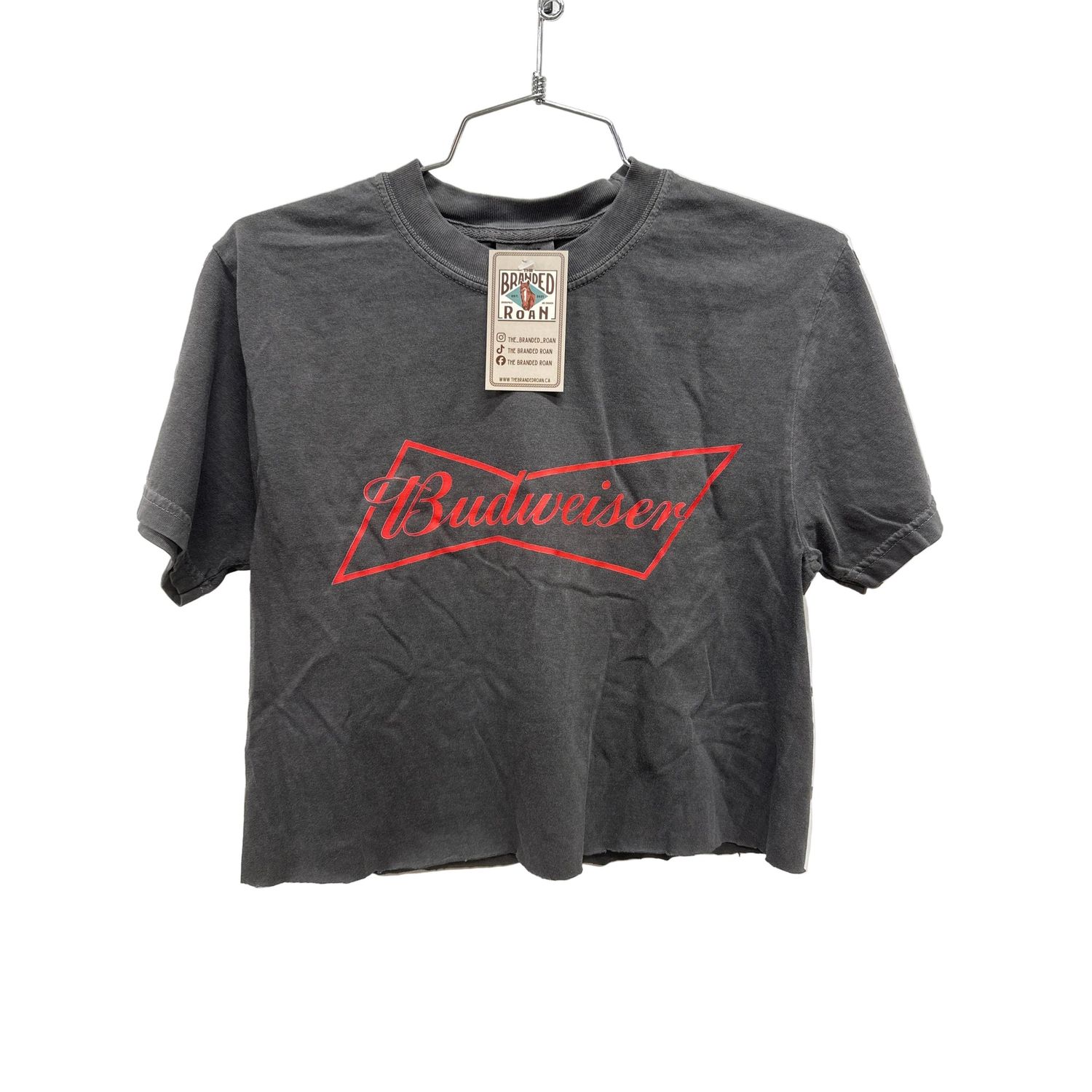 The Branded Roan Budweiser Cropped Tee Shirt-