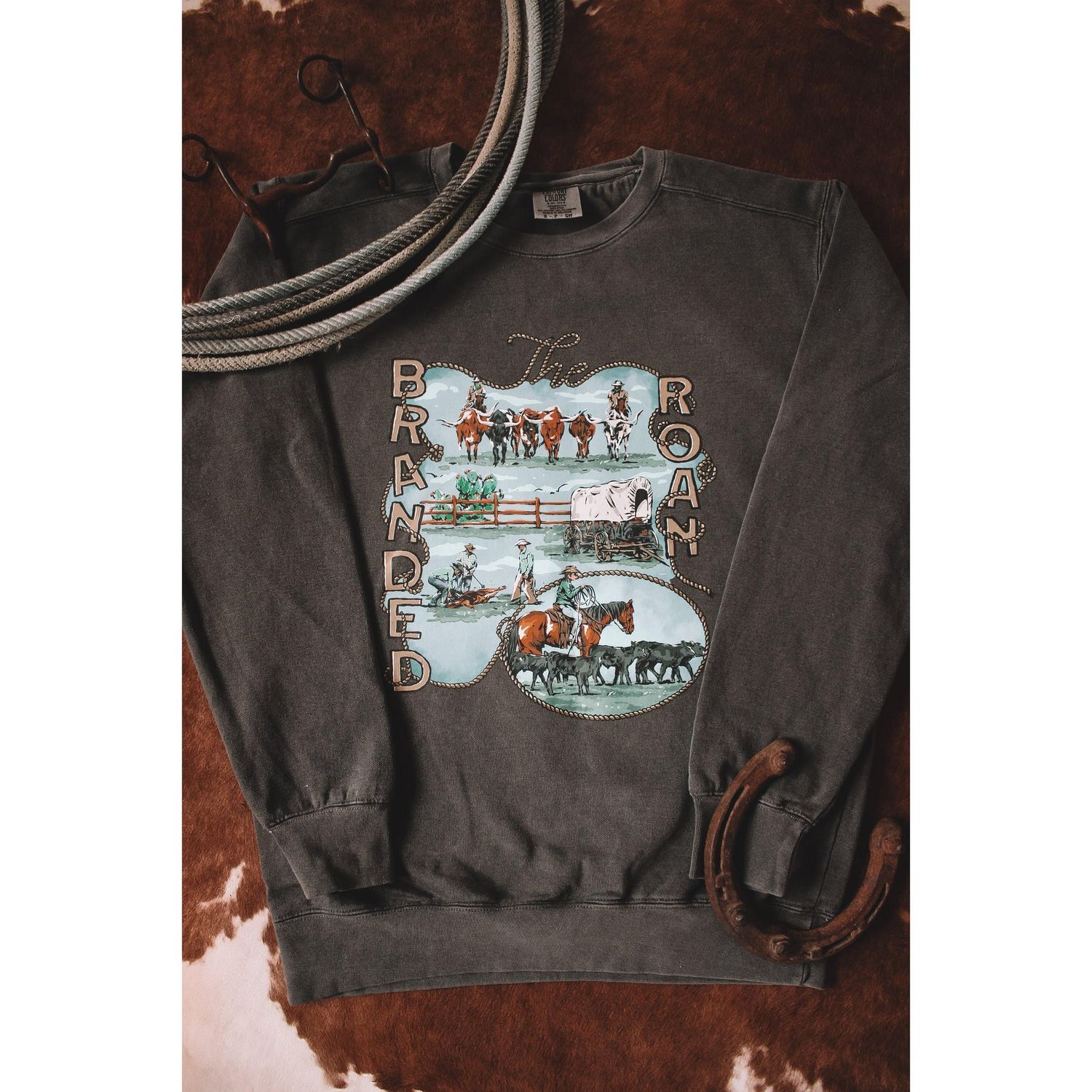 The Branded Roan Apparel The Heritage Long Sleeve Crewneck - Pepper *NEW*