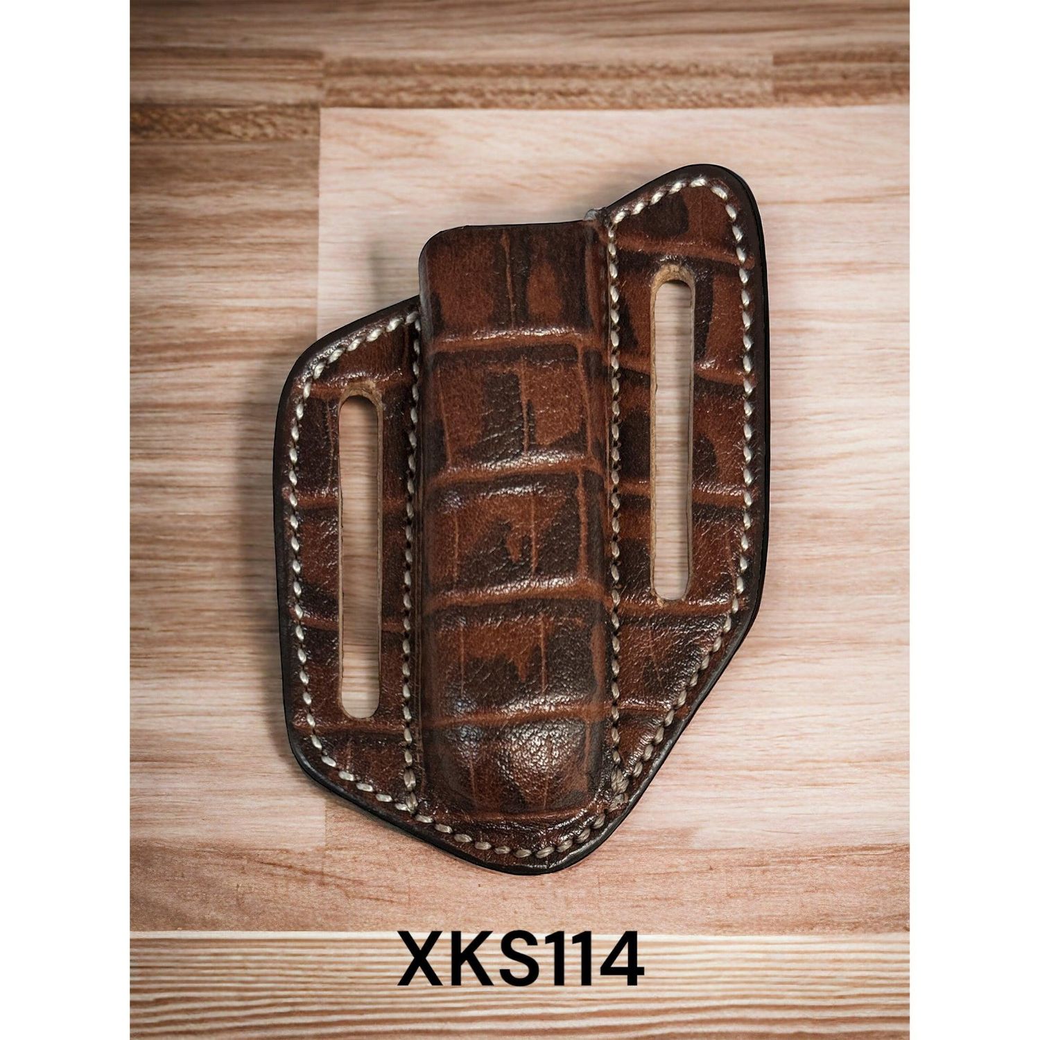 Twisted X Contoured Knife Sheath - Alligator Print