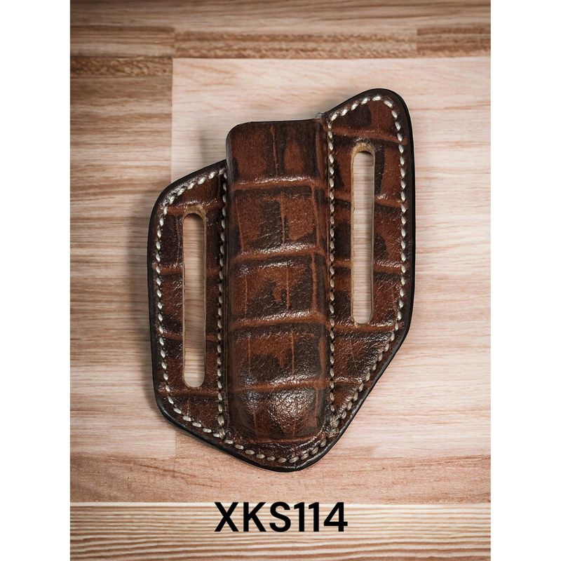 Twisted X Contoured Knife Sheath - Alligator Print
