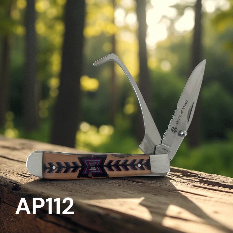 Twisted X Stainless Circle SH Knife &amp; Hoof Pick