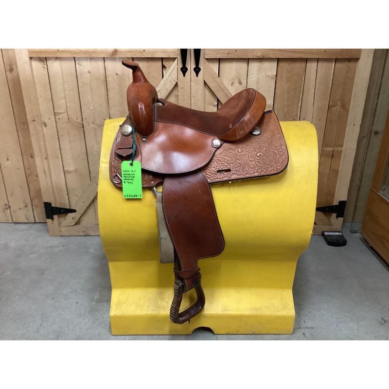 Used 14.5 Western Rawhide Saddle - 082026-1