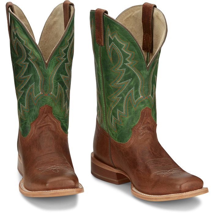 Tony Lama Men's Luciano 11" Western Boot- Gold/Tan