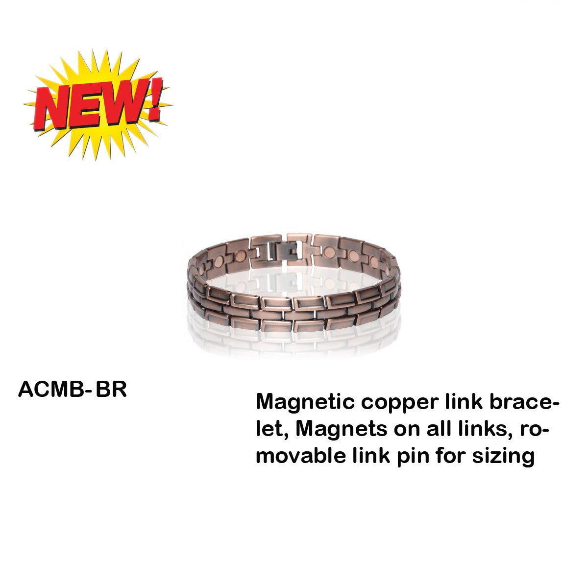 Twisted X Magnetic Copper Link Bracelet