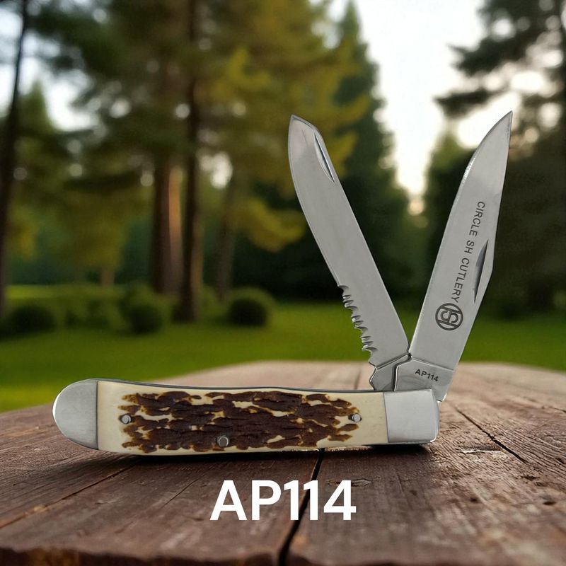 Twisted X Stainless Circle SH Knife - AP114