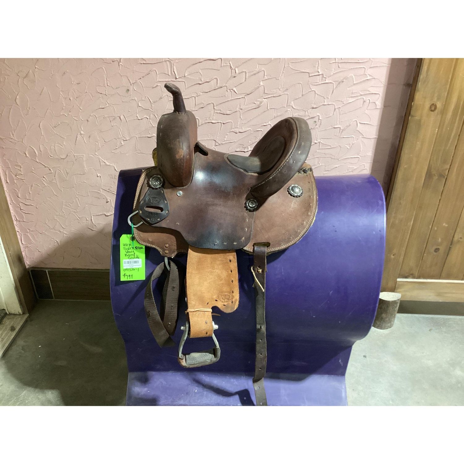 Used 11.5" Silver Royal Youth Barrel Saddle