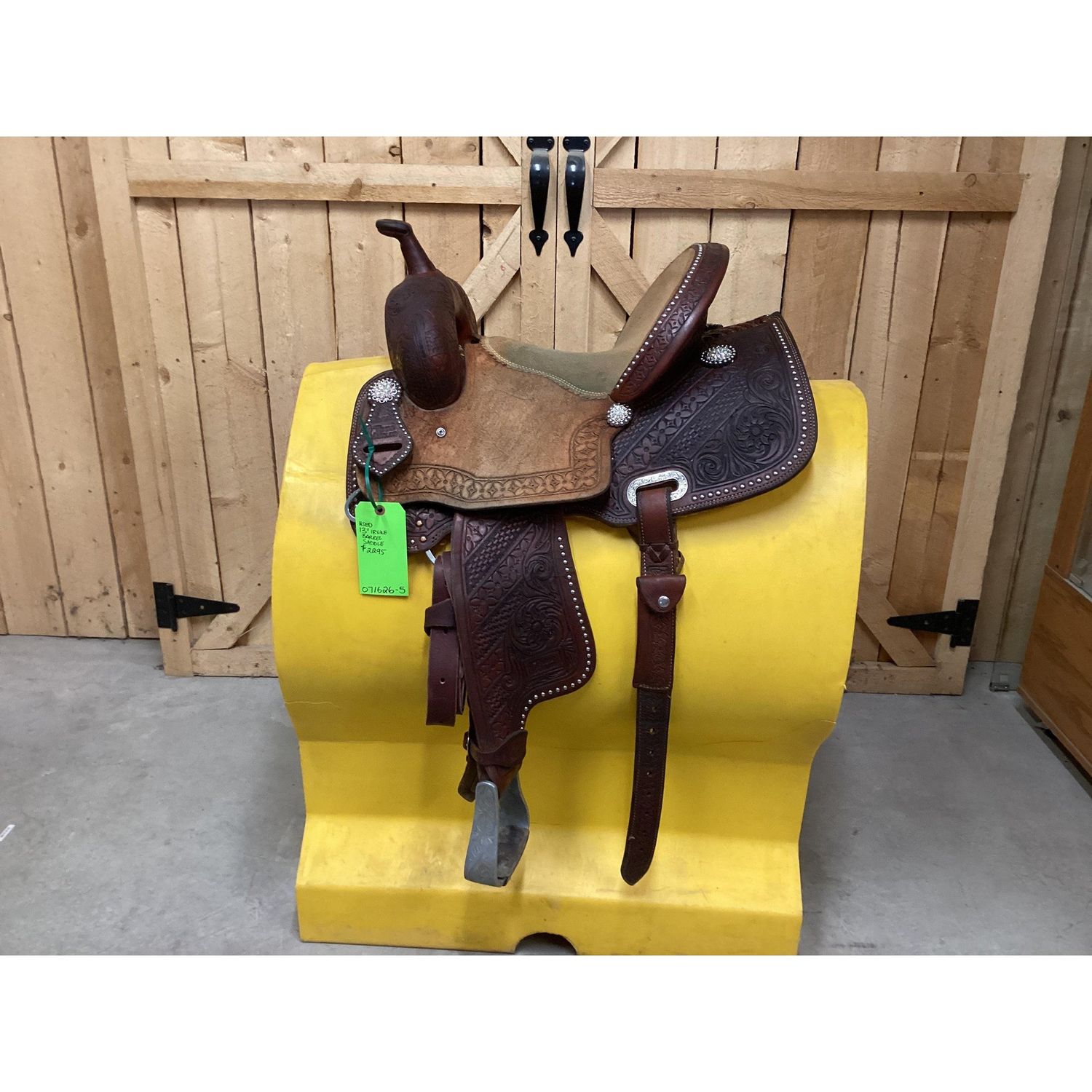 Used 13” Irvine Barrel Saddle - 071626-5