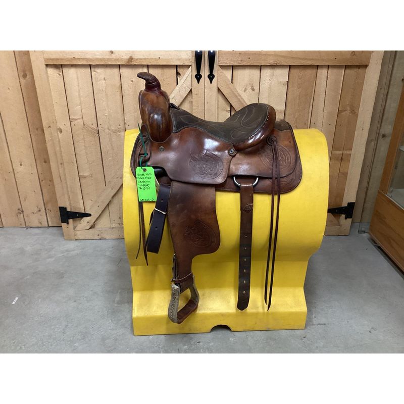 Used 14.5 Cloverbar Western Saddle