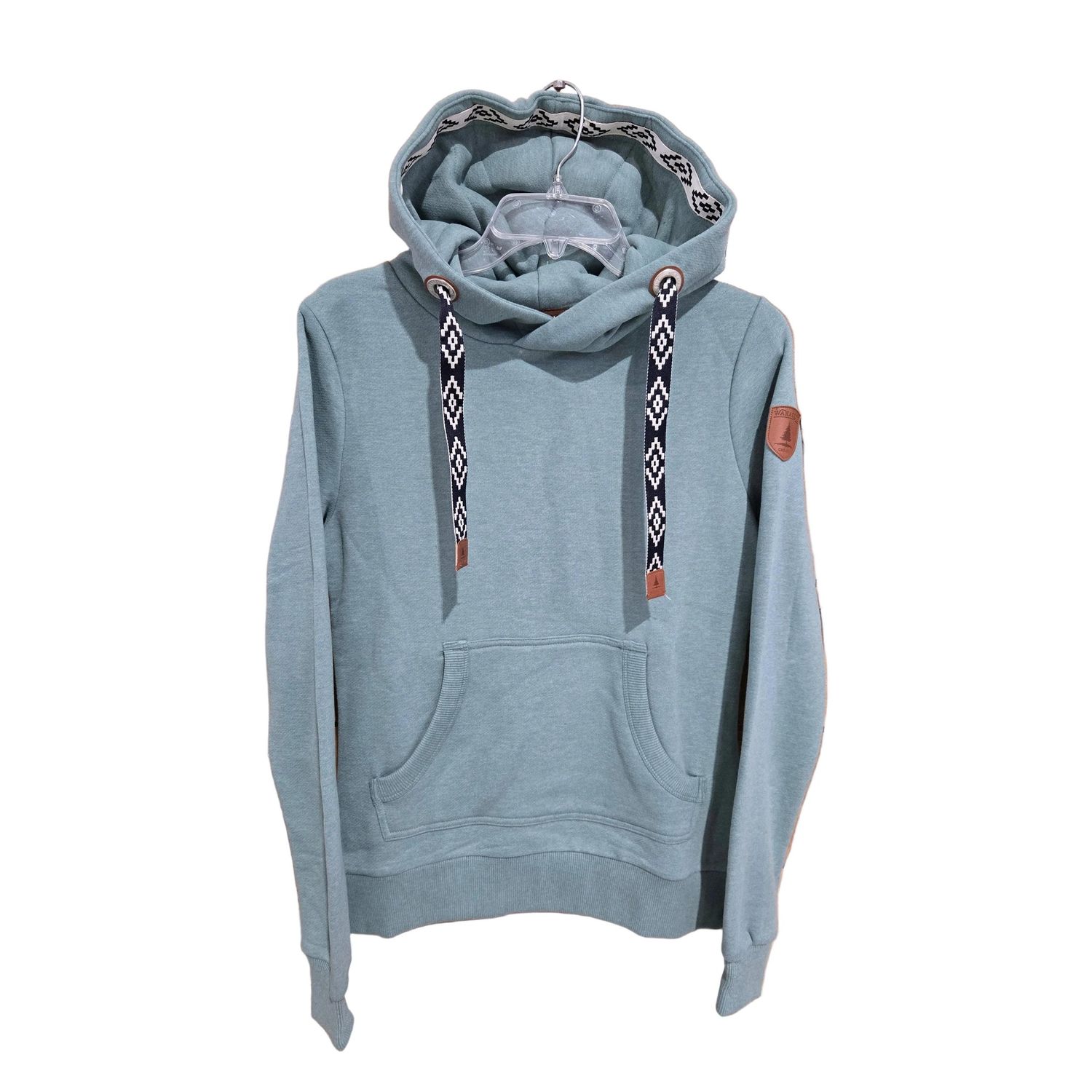 Wanakome Women's Ikatt Long Sleeve Hoodie - Cabin Green