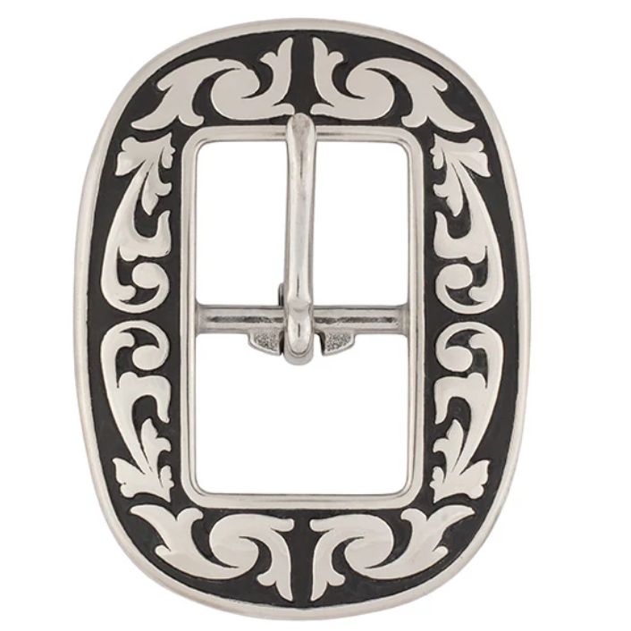 Weaver Leather 04420 Horse Shoe Brand 3/4" Floral Buckle