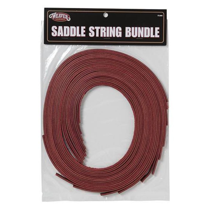 Weaver Leather 12 pack Saddle String Bundle 3/8" x 48" - Burgundy
