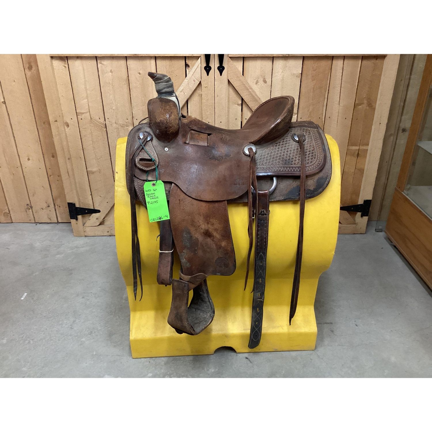Used 16” Custom Ranch Saddle