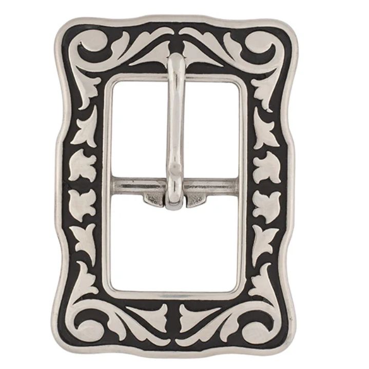 Weaver Leather 04422 Horse Shoe Brand 3/4" Floral Buckle